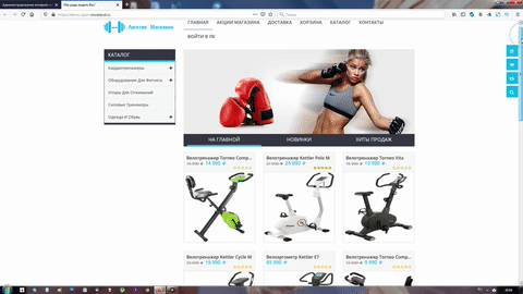 Спорт (готовый интернет-магазин)