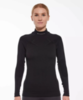 Женское теплое термобелье лонгслив Brubeck Extreme Merino черная - 1