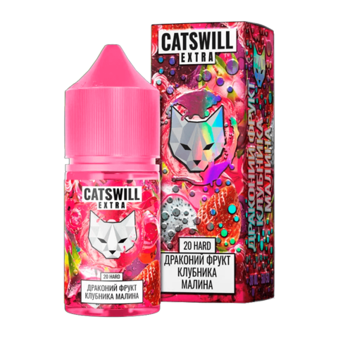 Жидкость CATSWILL EXTRA Salt 2% HARD 30 ml - Драгонфрут Клубника Малина