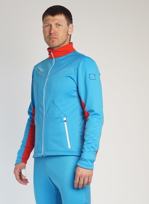 Nordski Jr National Premium разминочный лыжный костюм детский blue - 2
