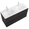BelBagno UNO-1200-4C-SO-GSO База под раковину подвесная с фрезерованными ручками по всей длине фасада с четырьмя выкатн. ящ.,Темно-Серый Мат.,1200x455x608