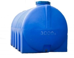 Ёмкость пластиковая пищевая АКПОЛ TR 3000 л. горизонтальная транспортная (232x130x150см;102кг;синий) - арт.555030.1