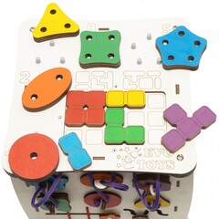 Evo Toys Кубик развивающий Семицветик Миди со светом  25х25х25 см (ET-BK-01-02)