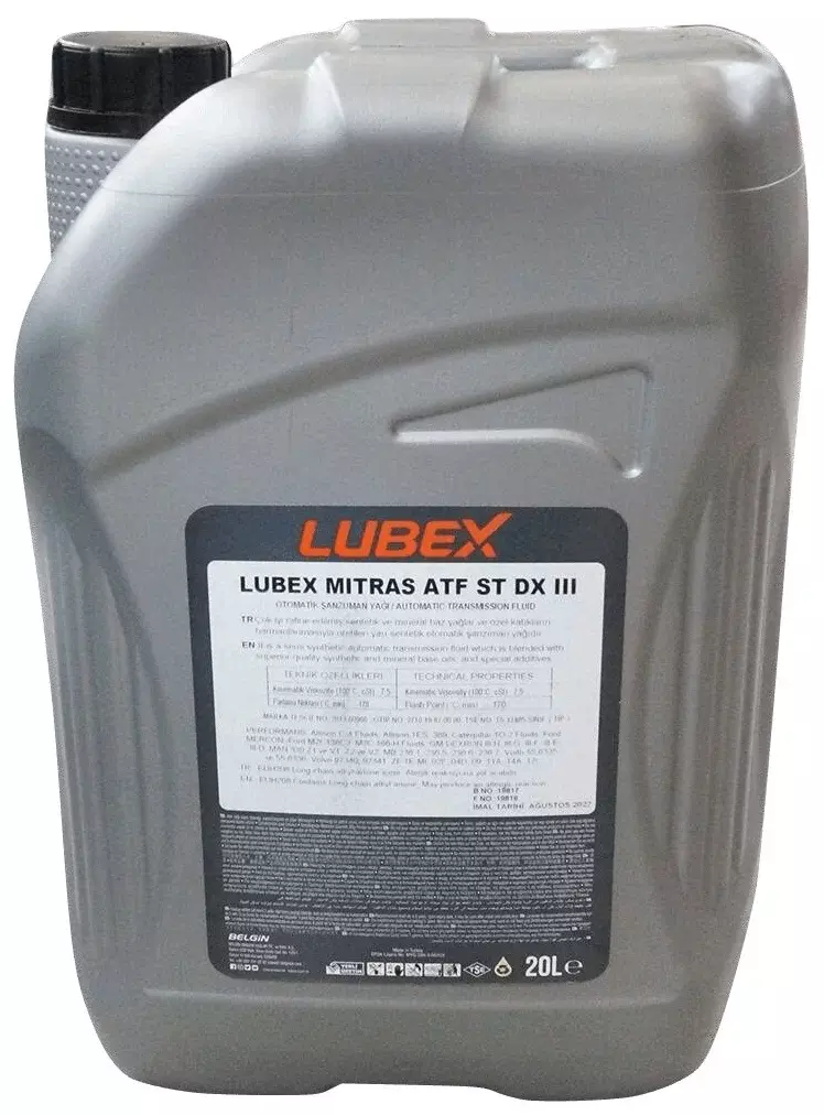 Масло трансмиссионное LUBEX MITRAS ATF ST DX III, 20 л