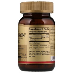 Solgar, Gentle Iron, 25 мг, 90 растительных капсул