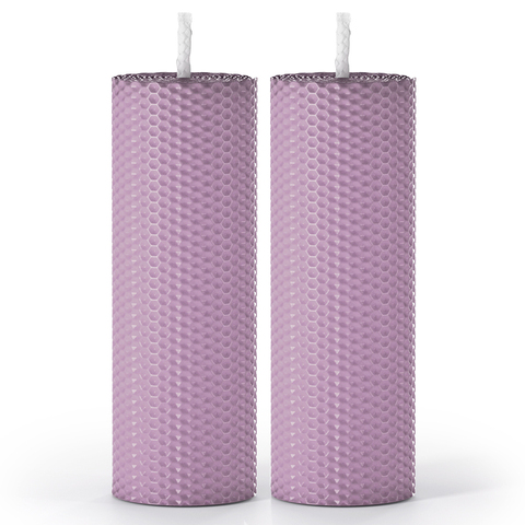 Набор из 2 натуральных свечей SCANDYLAB Honey Mix Light lavender