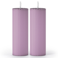 Набор из 2 натуральных свечей SCANDYLAB Honey Mix Light lavender