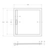 Cezares TRAY-AS-A-100-100-SCR-NERO Душевой поддон
