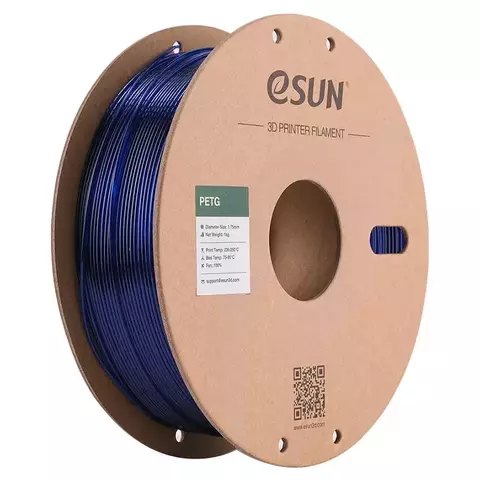 Катушка PETG-пластика ESUN 1.75 мм 1кг., синяя