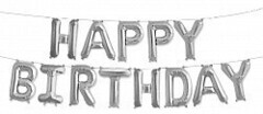 Шар-надпись "С Днем Рождения" [Happy Birthday](серебро)