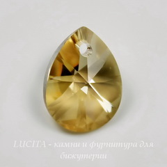 6128 Подвеска Сваровски Капля Crystal Golden Shadow (12 мм)