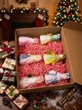 Набор из 6 ватных елочных игрушек ручной работы «Дуняша» — фото 3