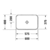Duravit Happy D.2 2359600000 Раковина 60х40 см