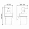 WasserKRAFT Glan K-5199 Дозатор жидкого мыла, цвет: чёрный