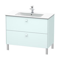 Duravit Brioso BR440300909 Тумба напольная под раковину 1020х479х683 мм, с 2 выдвижными ящиками, цвет Светло-голубой матовый 09 (для 233610) фото