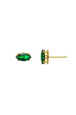 Серьги Нери, серебро 925, позолота 18k