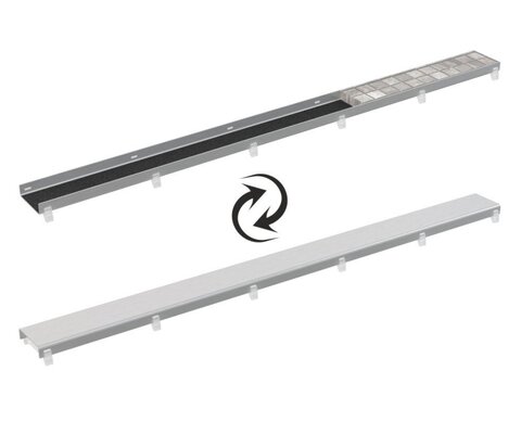 Alcaplast DOUBLE-850M Двусторонная рештка DOUBLE (цельная решетка или для вкладки плитки)