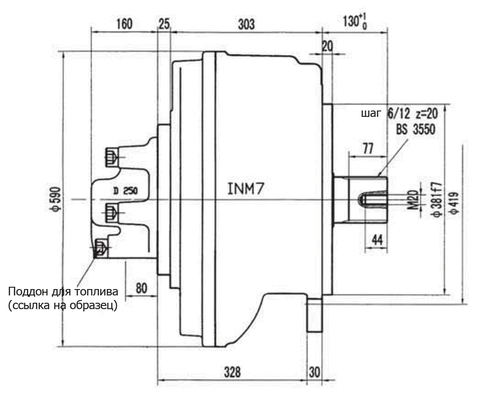 Гидромотор INM7-3000