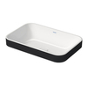 Duravit Happy D.2 Plus 2359606100 Раковина 600х400мм, без перелива,с выпуском с керамической крышкой цвет Anthracite matt/белый