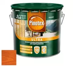 Пропитка декоративная для защиты древесины Pinotex Ultra AWB полуглянцевая тик