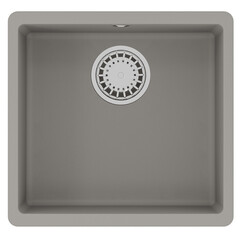 Lemark 9910069 Кухонная мойка Lemark SINARA 440-U подстольного монтажа из кварцгранита цвет: Грей фото