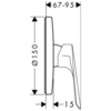 Hansgrohe Logis E 71608000 Cмеситель для душа
