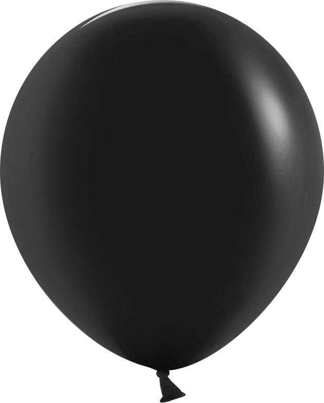 Шар К 18''/45 см, Пастель, Черный, 5 шт.