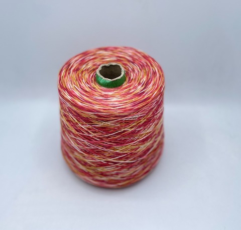 Бобинная пряжа (пр.Италия).art-MIMI 500/100гр, 85%Бамбук 15%Шелк , цвет-фруктовая корзина,мультиколор, арт.27698