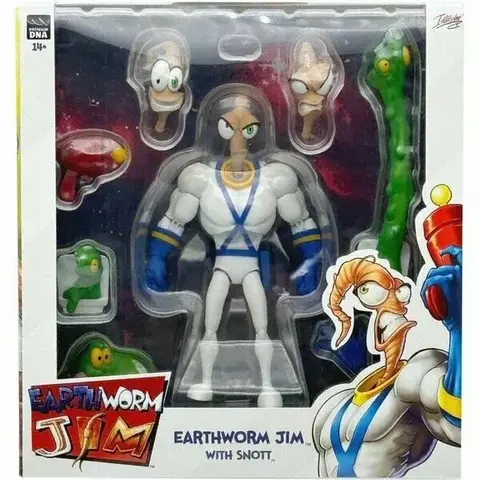 Фигурка Червяк Джим из игры Earthworm Jim