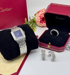 Серьги-конго CARTIER CLASH два ряда шипов с куб.цирконами VGOLD