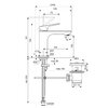Ideal Standard BE111AA Смеситель для раковины H100 с донным клапаном