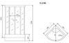 Timo Standart T-6690SF Душевая кабина 90x90