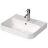 Duravit Happy D.2 Plus 2360500060 Раковина 500х400мм с переливом, без отв под смес, с креплением, выпуск с керам. покрытием цвет белый