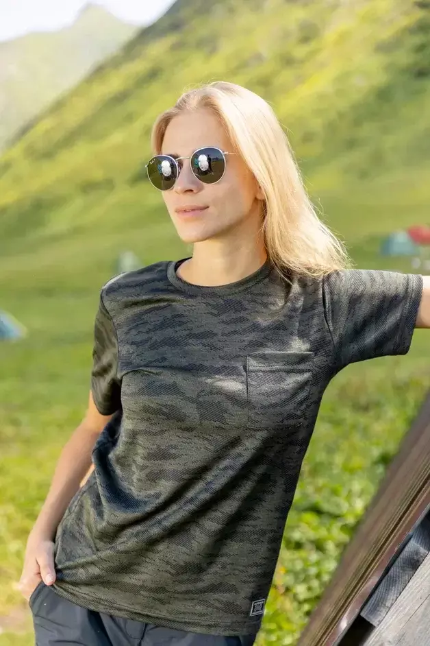 Женская спортивная футболка Nordski Military - 7