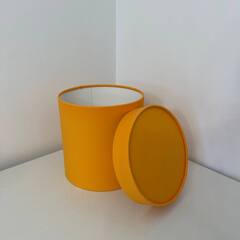 Цилиндр одиночный с завальцовкой, 16*16 см, Мандариновый, 1 шт.