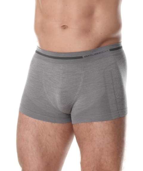 Термобелье мужское Brubeck Comfort Wool боксеры серые