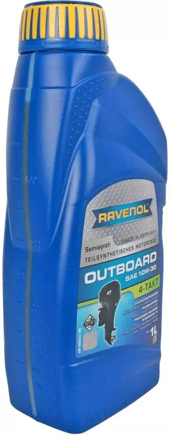 Моторное масло Ravenol Outboardoel 4T SAE 10W-30 полусинтетическое 1л