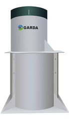 Станция биологической очистки Юнилос GARDA-10-2600-H/ 2000 л. в сутки / до 10 чел. / насосная аэрация (2050x2050x2600см;226кг;) - арт.560651