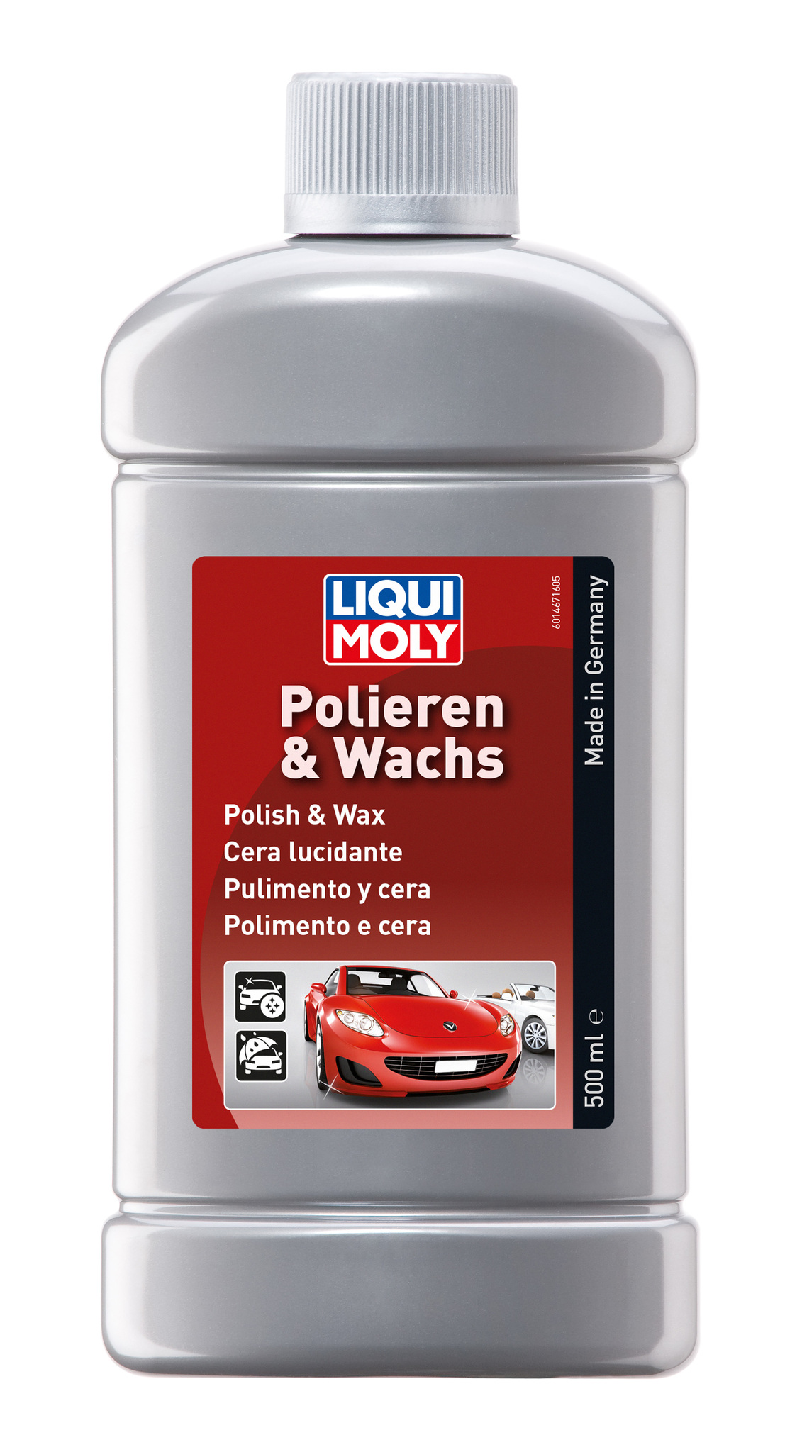 Полироль универсальная для любых поверхностей LIQUI MOLY Polieren & Wachs, 0,5л