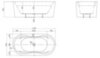 BelBagno BB407-1700-800 Отдельностоящая акриловая ванна в комплекте со сливом-переливом, 170x80, цвет: белый