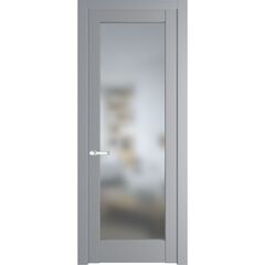 Межкомнатная дверь эмаль Profil Doors 3.1.2PD смоки остеклённая