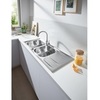 GROHE K400 31587SD0 Мойка кухонная с двумя чашами