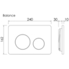Ceramica Nova Balance/ Circle CN121001CH Система инсталляции для унитазов