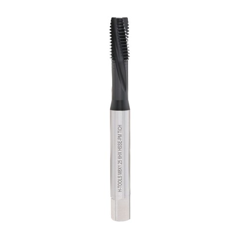 Метчик М 8,0х1,25 (Машинный, винт.) DIN371 HSSEPM-TiCN 6HX B/4-5P L15 a=6,2 H-Tools SC512905Ti