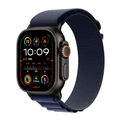 Умные часы Apple Watch Ultra 2 (2024) GPS + Cellular, 49mm, Black Titanium Case with Navy Alpine Loop L, (Темно-синий)