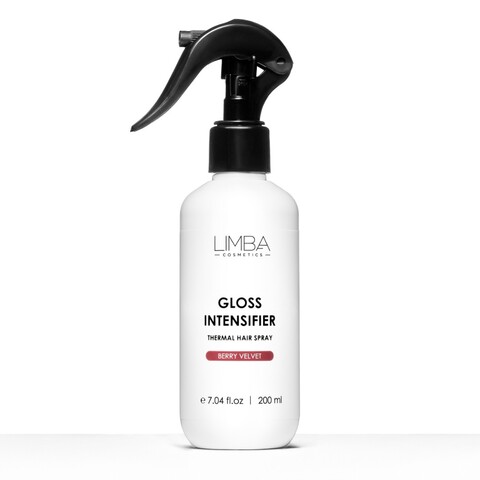Limba Cosmetics BERRY VELVET Спрей-термозащита для блеска волос GLOSS INTENSIFIER (lmb87) 200мл