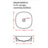 ArtCeram Ghost GHL001 01 00 BI*0 Раковина накладная, цвет: белый