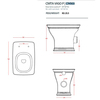 ArtCeram Civitas CIV003 03 00 NERO Унитаз напольный, цвет: чёрный