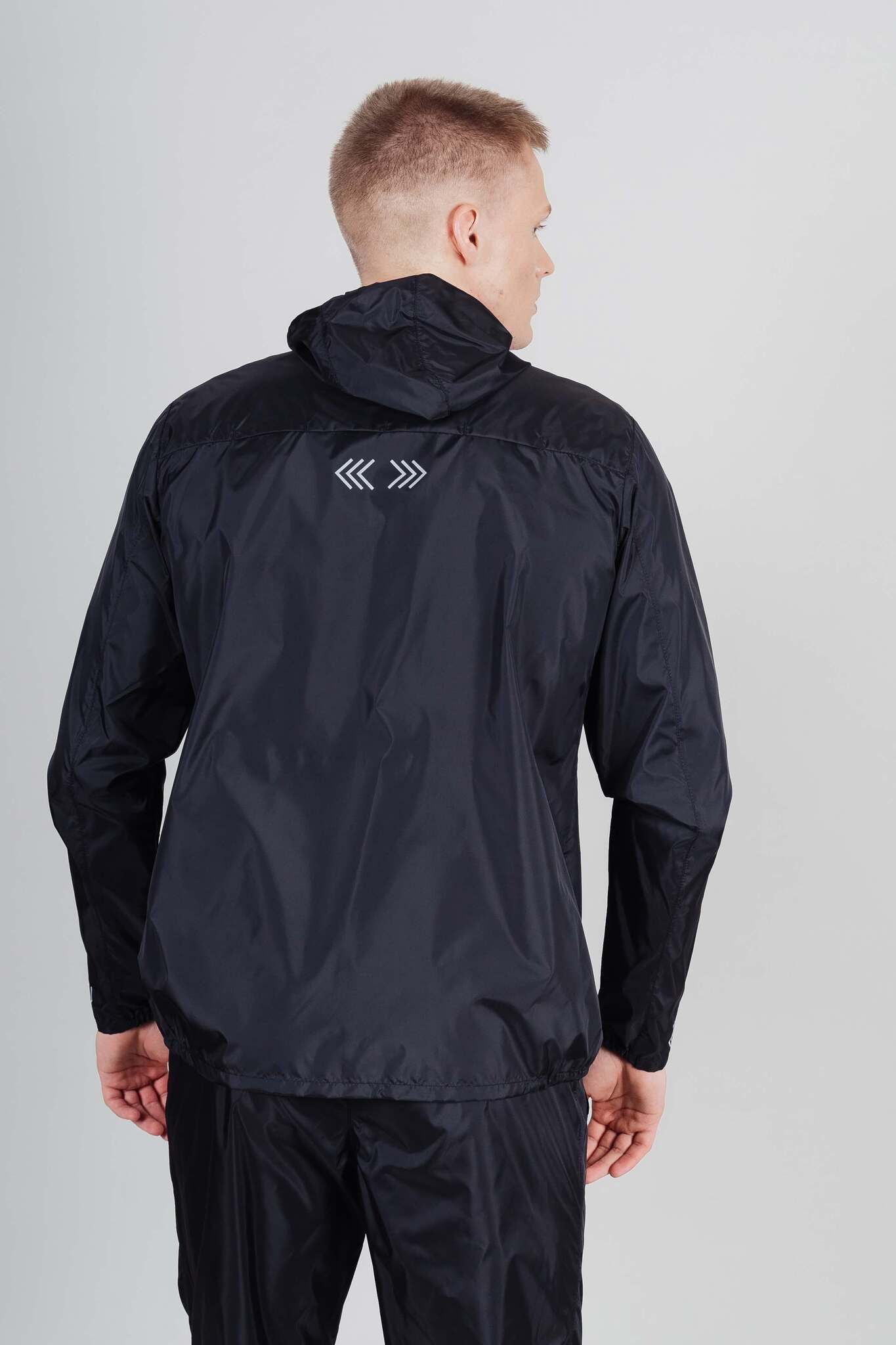 Мужская беговая ветровка Nordski Rain total black - 7