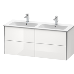 Duravit XSquare XS417502222 База под раковину 1280х478х560 мм, с 4 выдв ящиками, цвет белый глянц.(для 233613) фото